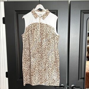 Zenergy Golf By Chicos Size 3 (XL) Athletic Stretch Dress Animal Print Womens